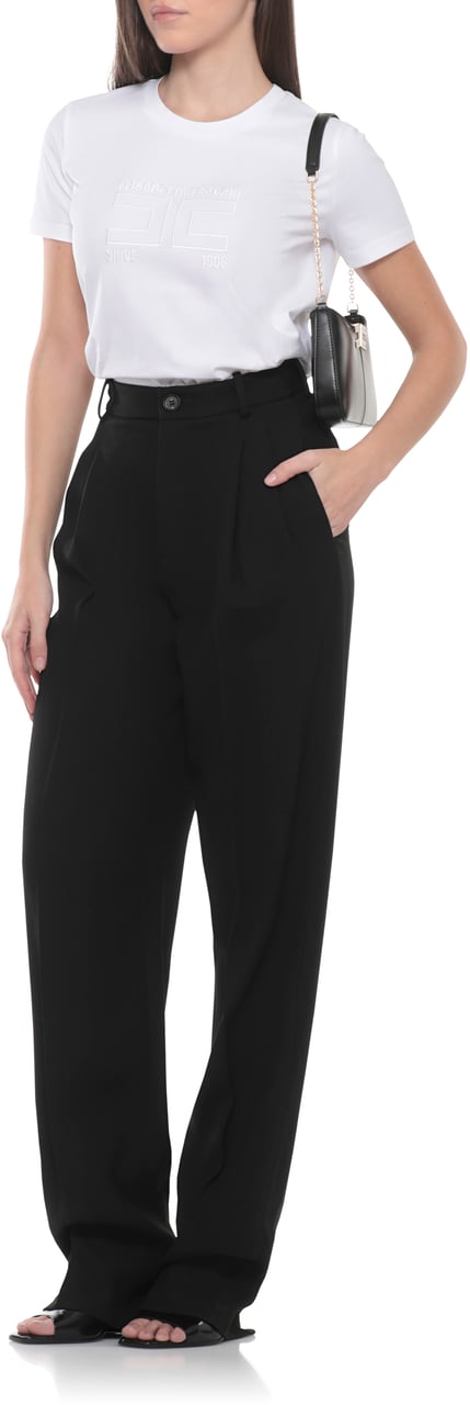 Elisabetta Franchi Trousers Black Zwart