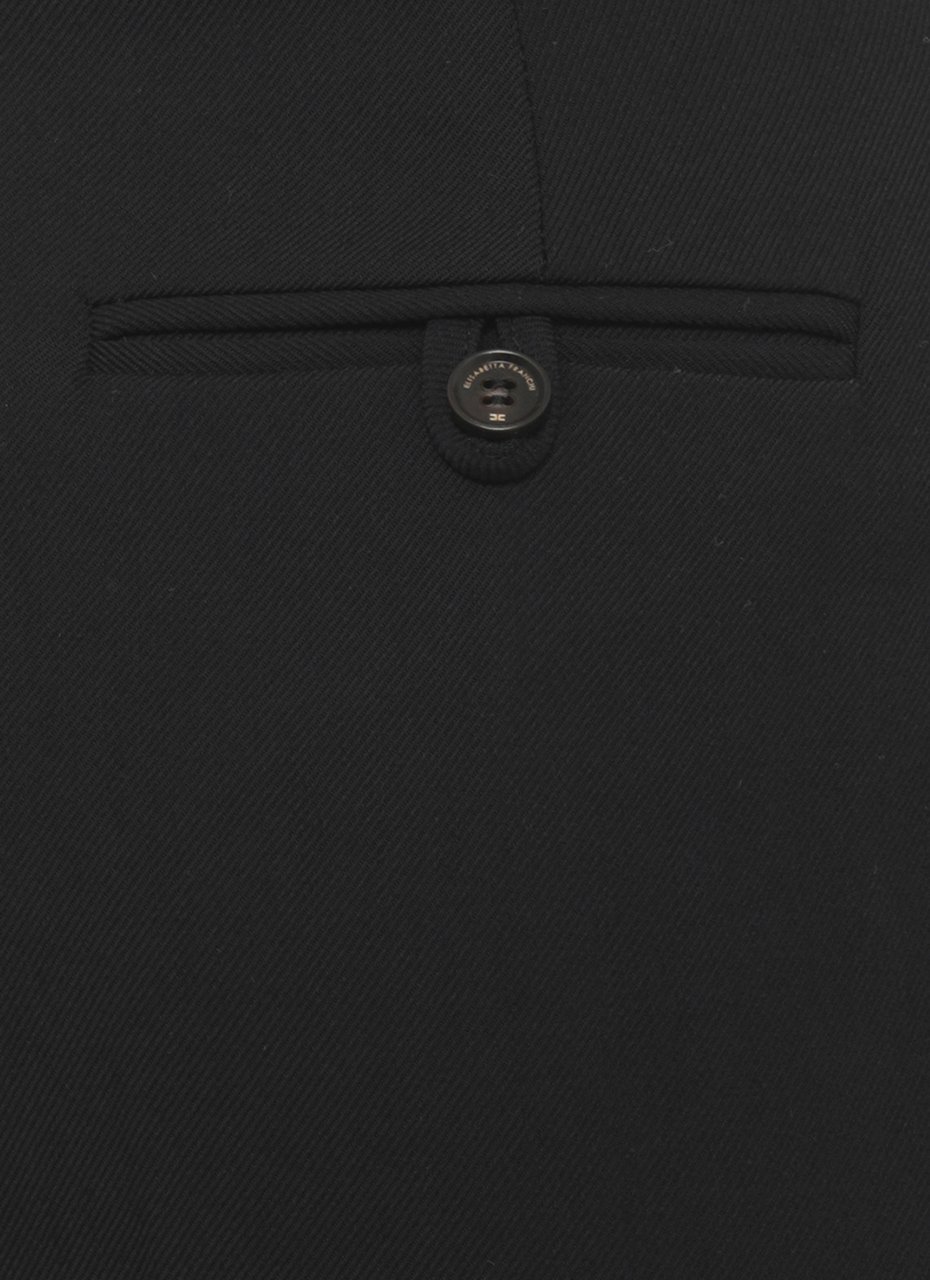 Elisabetta Franchi Trousers Black Zwart