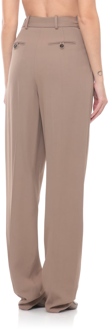 Elisabetta Franchi Trousers Brown Taupe