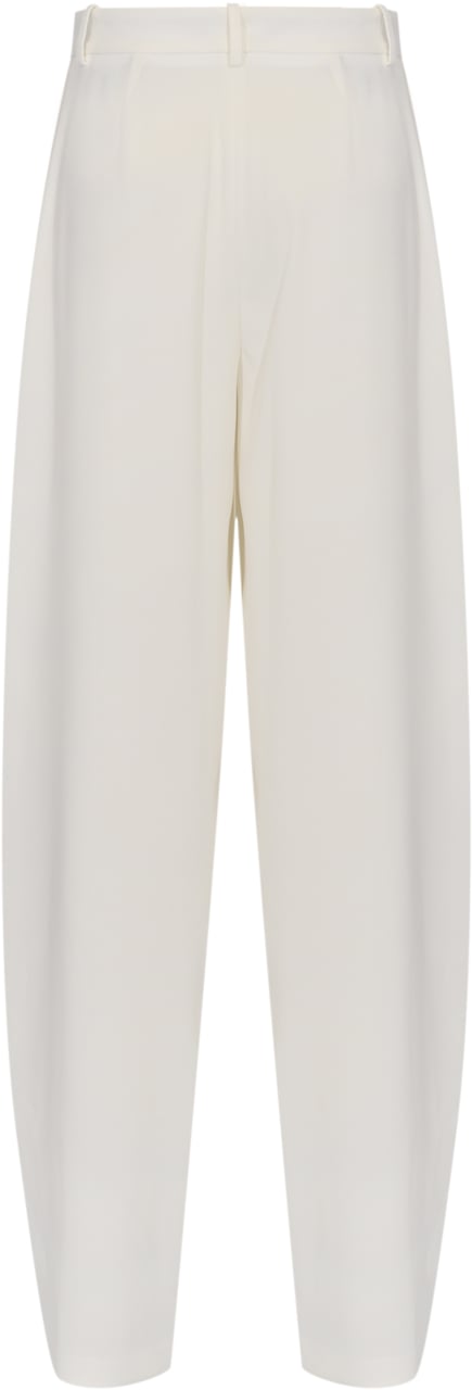 Elisabetta Franchi Trousers Ivory Wit