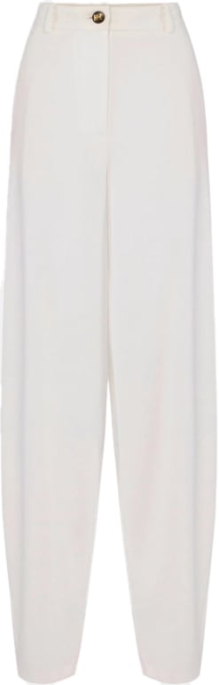 Elisabetta Franchi Trousers Ivory Wit