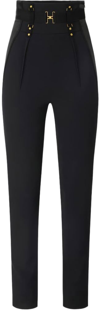 Elisabetta Franchi Trousers Black Zwart