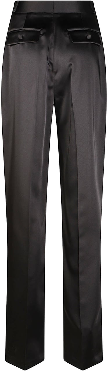Elisabetta Franchi Straight Leg Pant Black Zwart