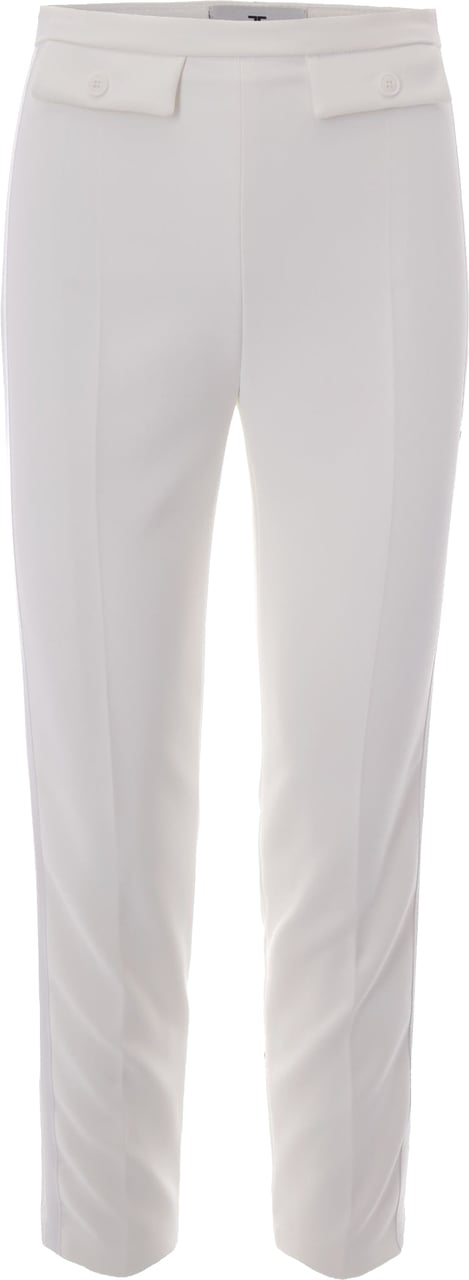 Elisabetta Franchi Trousers Avorio Wit