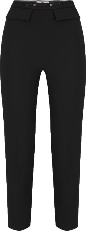 Elisabetta Franchi Trousers Nero Zwart
