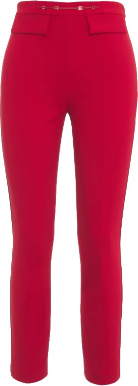 Elisabetta Franchi Trousers Rosso Rood