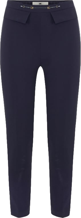 Elisabetta Franchi Trousers Blu Navy