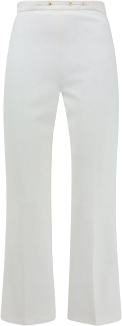 Elisabetta Franchi Trousers Avorio Wit