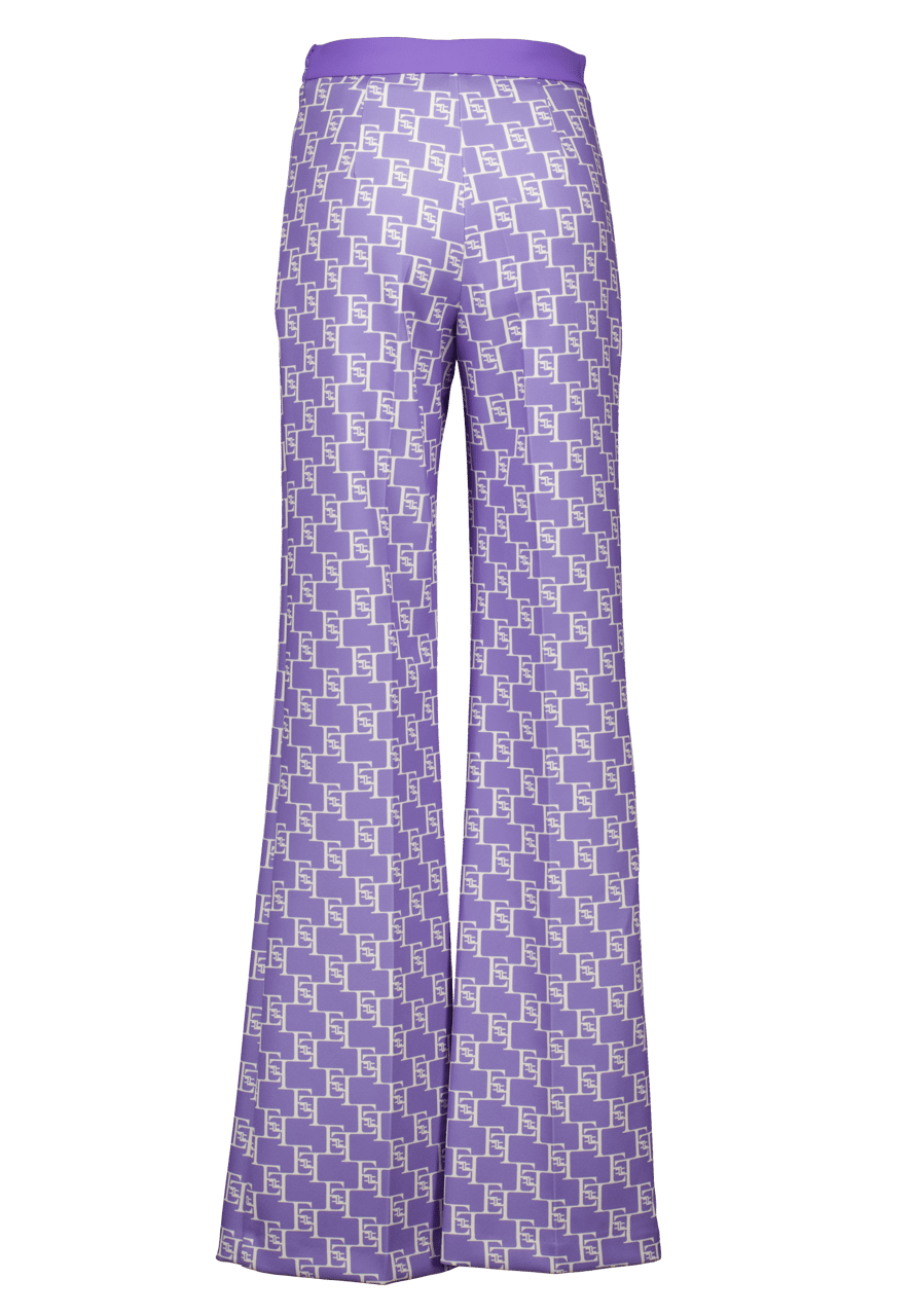 Elisabetta Franchi Elisabetta Franchi Palazzo Pantalons Paars Pas1541e2 Bx9 Paars