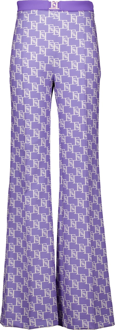 Elisabetta Franchi Elisabetta Franchi Palazzo Pantalons Paars Pas1541e2 Bx9 Paars