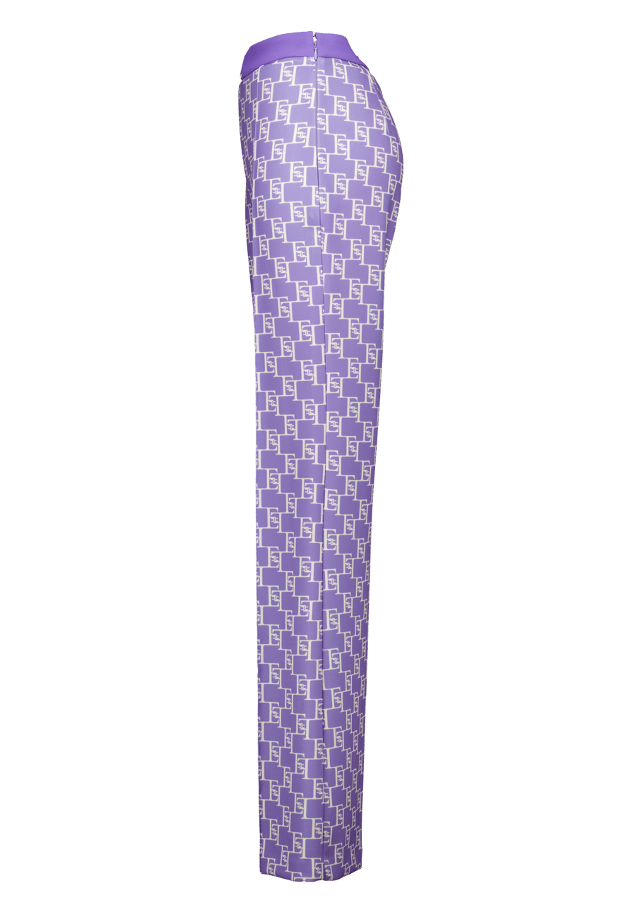 Elisabetta Franchi Elisabetta Franchi Palazzo Pantalons Paars Pas1541e2 Bx9 Paars