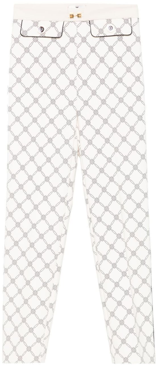 Elisabetta Franchi Trousers White Wit