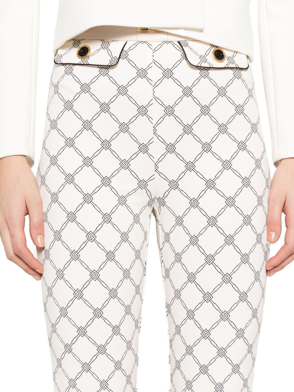Elisabetta Franchi Trousers White Wit