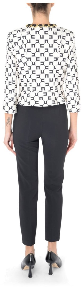 Elisabetta Franchi Trousers Black Zwart