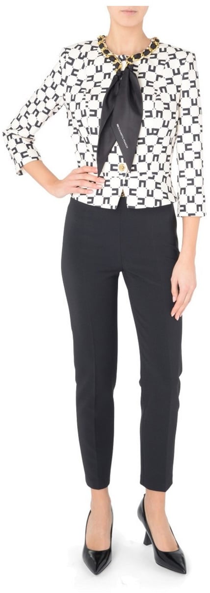 Elisabetta Franchi Trousers Black Zwart