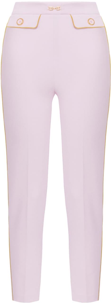 Elisabetta Franchi Trousers Quarzocurry Goud