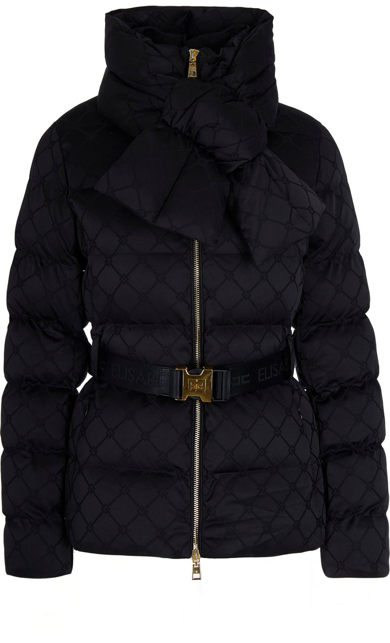 Elisabetta Franchi Coats Black Zwart