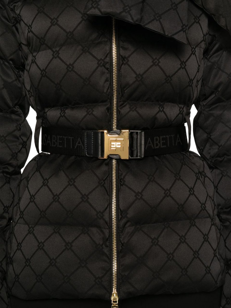 Elisabetta Franchi Coats Black Zwart