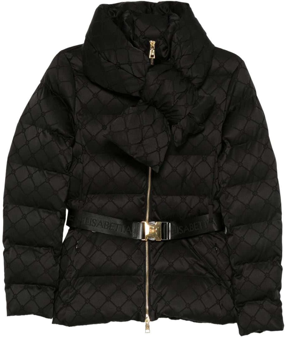 Elisabetta Franchi Coats Black Zwart
