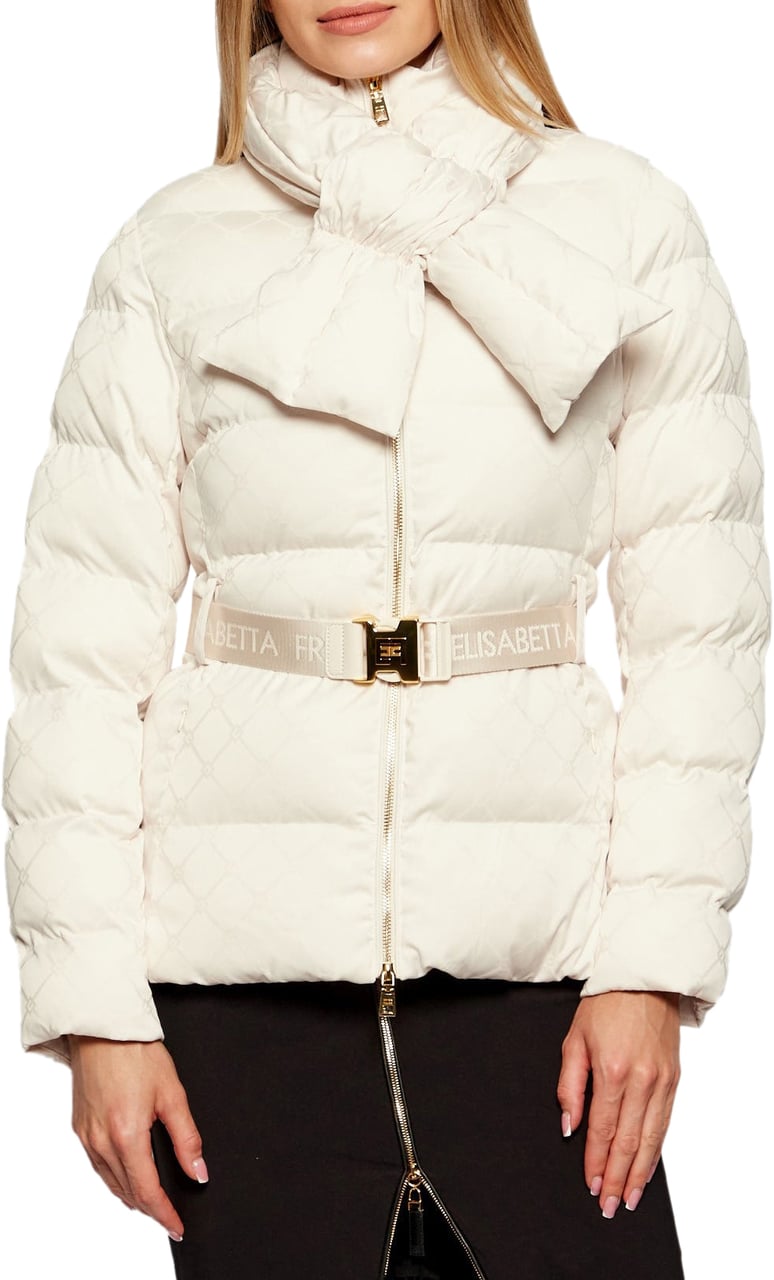 Elisabetta Franchi Coats Milk Wit