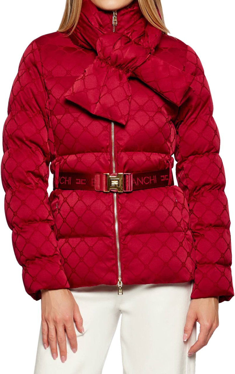 Elisabetta Franchi Coats Red Rood