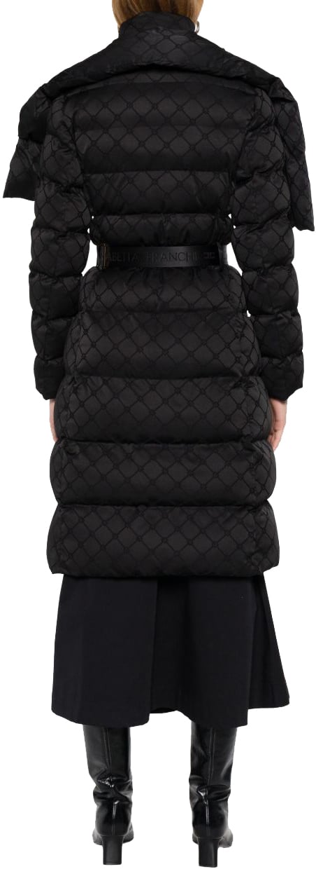 Elisabetta Franchi Coats Black Zwart