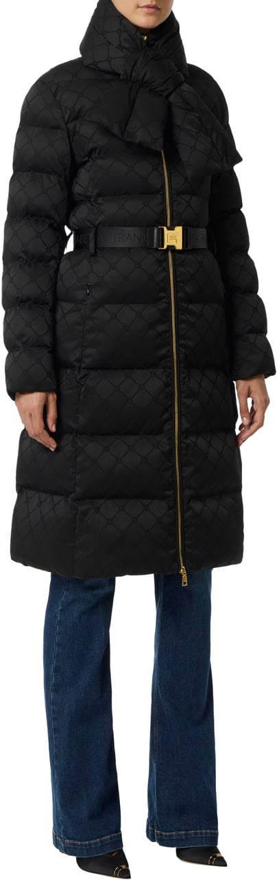 Elisabetta Franchi Coats Black Zwart
