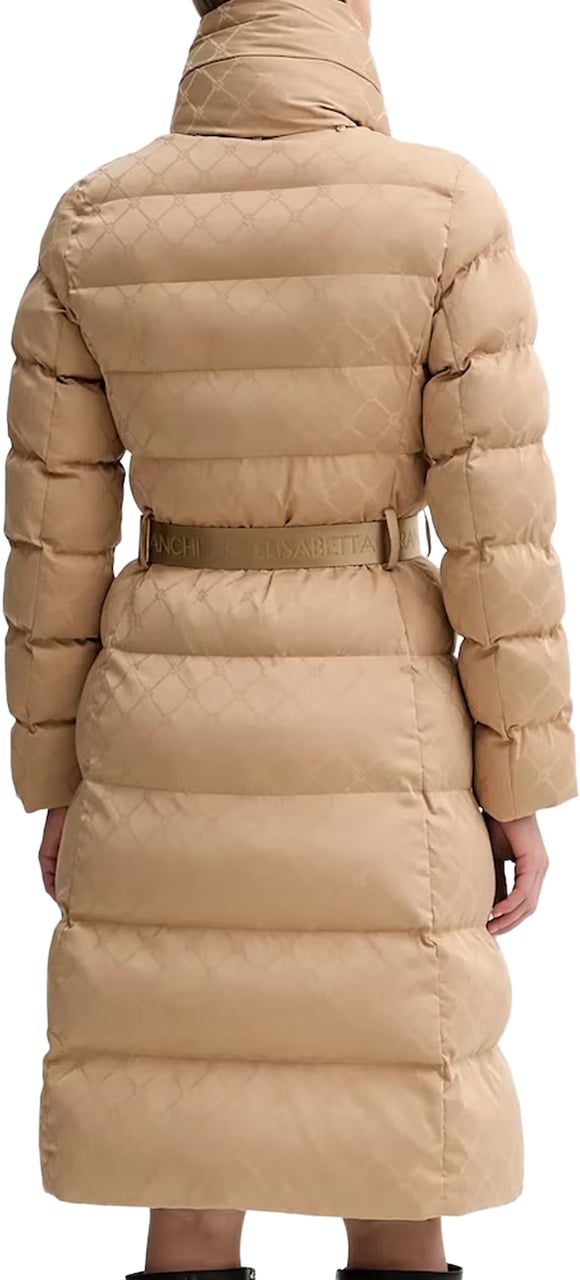 Elisabetta Franchi Coats Honey Geel