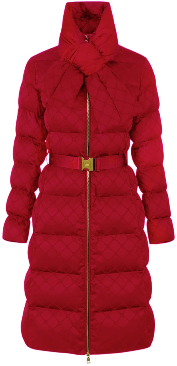 Elisabetta Franchi Coats Red Rood