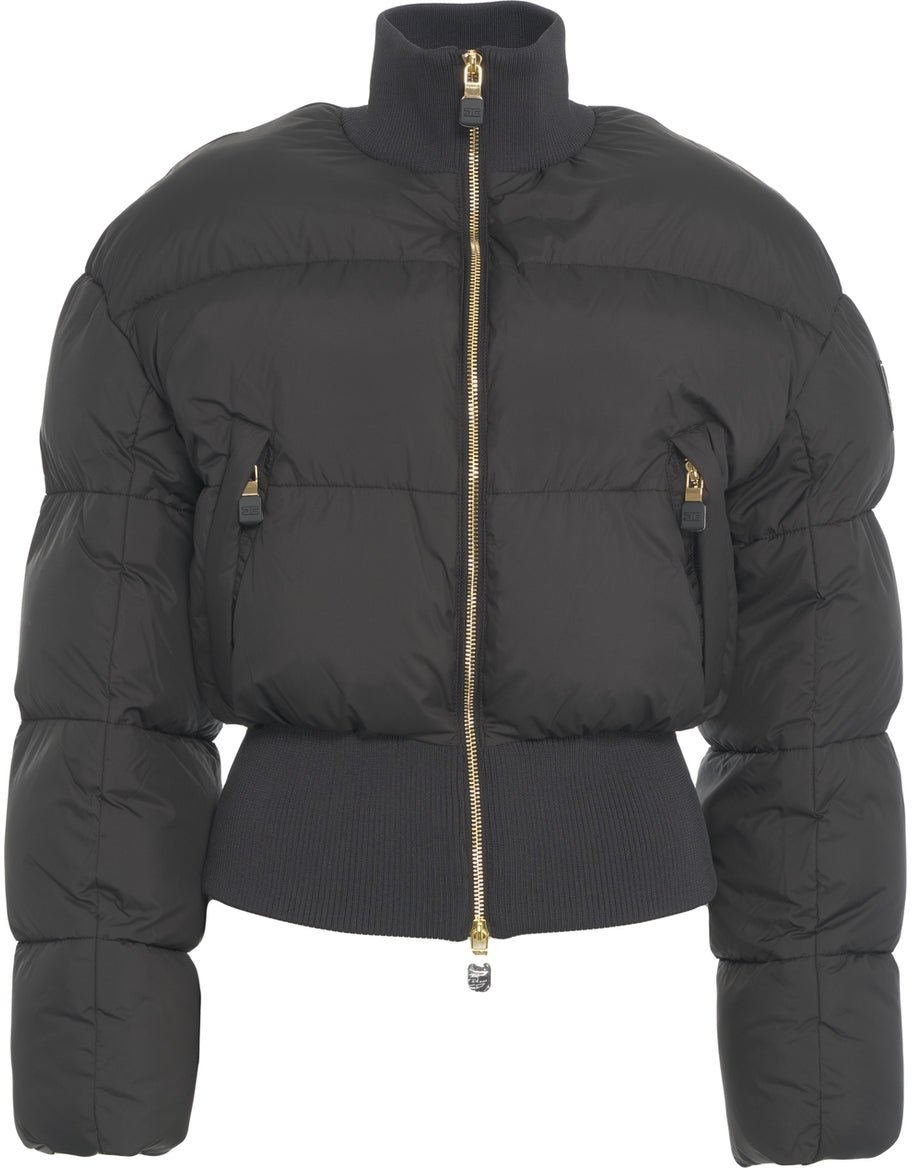 Elisabetta Franchi Quilted puffer Zwart