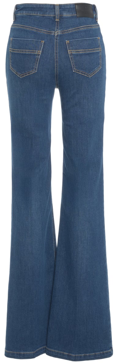 Elisabetta Franchi Jeans con bottoni decorativi Blauw