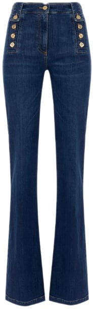 Elisabetta Franchi Jeans Denim Blauw