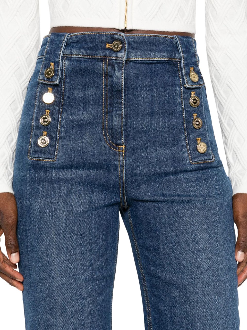 Elisabetta Franchi Jeans Blue Blauw