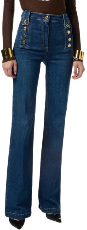 Elisabetta Franchi Jeans Denim Blauw