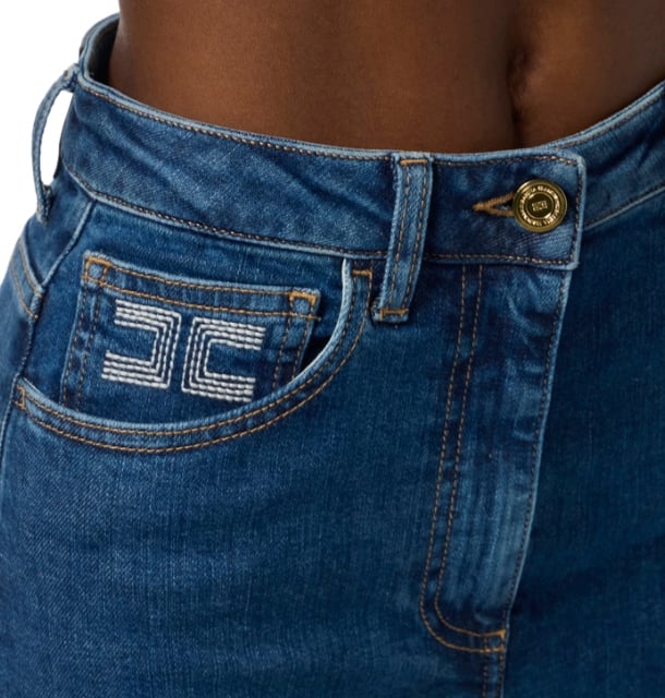 Elisabetta Franchi Jeans Denim Blauw