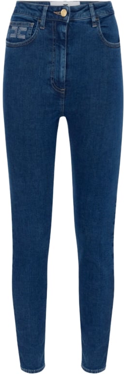 Elisabetta Franchi Jeans Denim Blauw