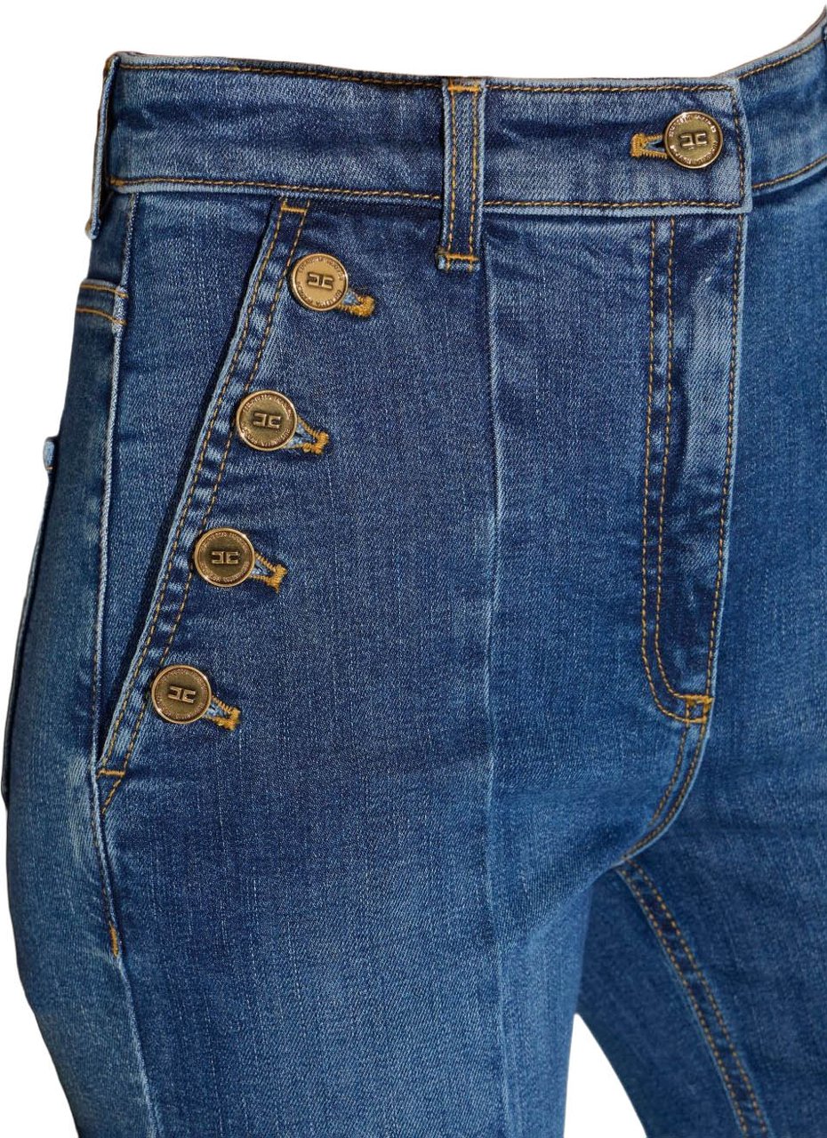Elisabetta Franchi Jeans Navy Blauw