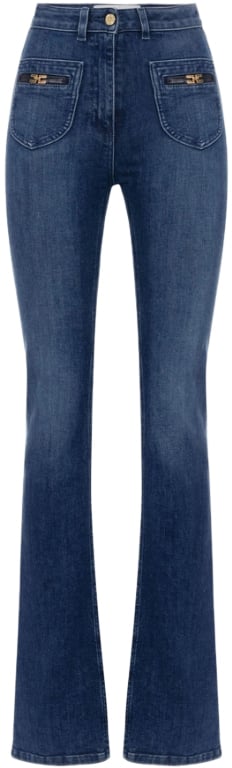 Elisabetta Franchi Jeans Denim Blauw