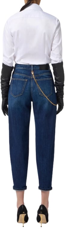 Elisabetta Franchi Jeans Denim Blauw