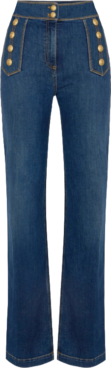 Elisabetta Franchi Jeans Denim Blauw