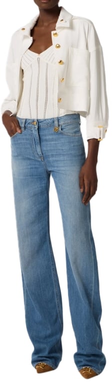 Elisabetta Franchi Jeans Clear Blue Blauw