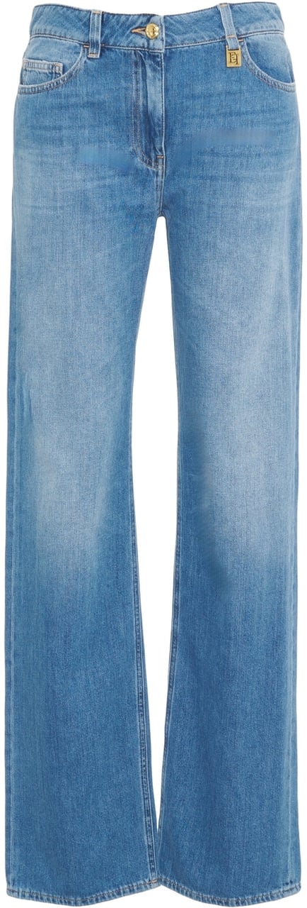 Elisabetta Franchi Wide leg jeans Blauw