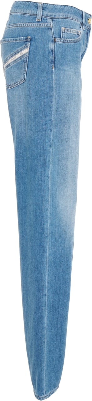 Elisabetta Franchi Wide leg jeans Blauw