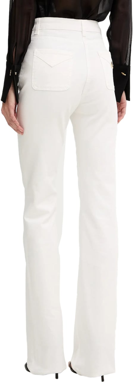 Elisabetta Franchi Jeans Ivory Wit