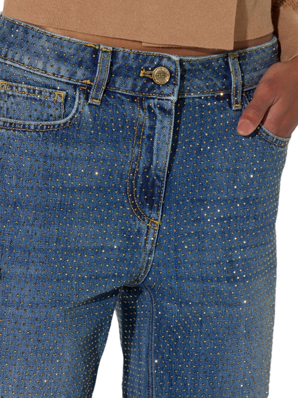 Elisabetta Franchi Jeans Navy Blauw