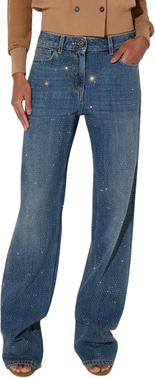 Elisabetta Franchi Jeans Navy Blauw