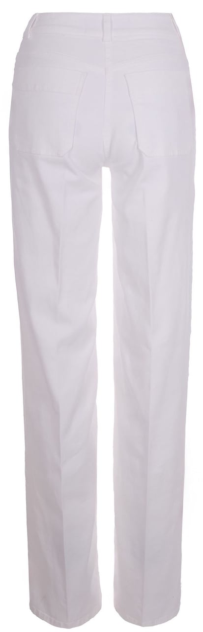 Elisabetta Franchi Trousers Ivory Wit