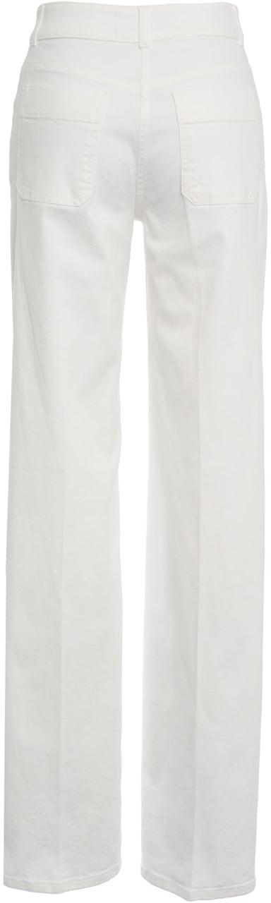 Elisabetta Franchi Jeans with logo detail Wit