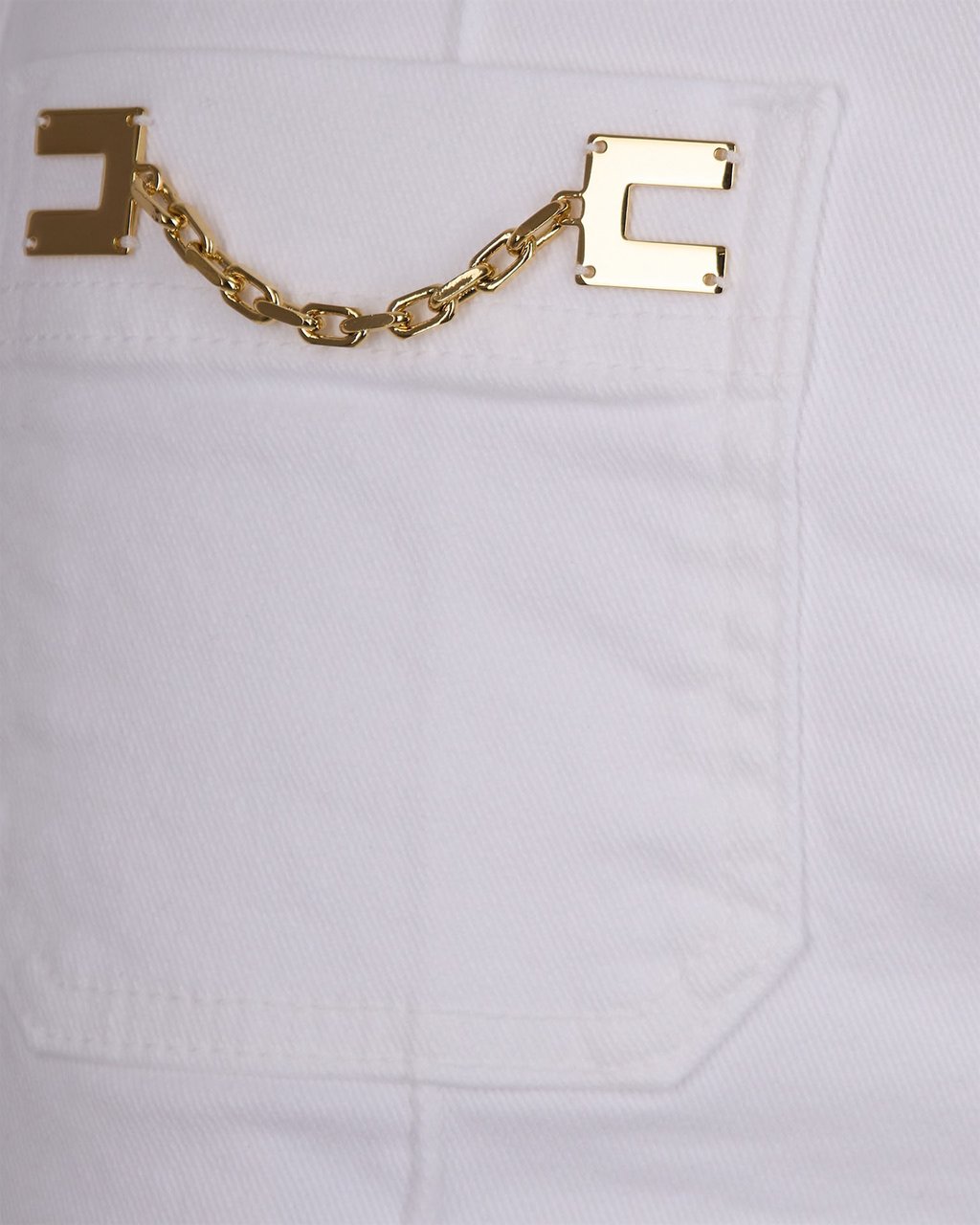 Elisabetta Franchi Trousers Avorio Wit
