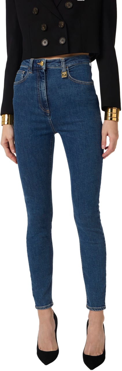 Elisabetta Franchi Jeans Blue Vintage Blauw